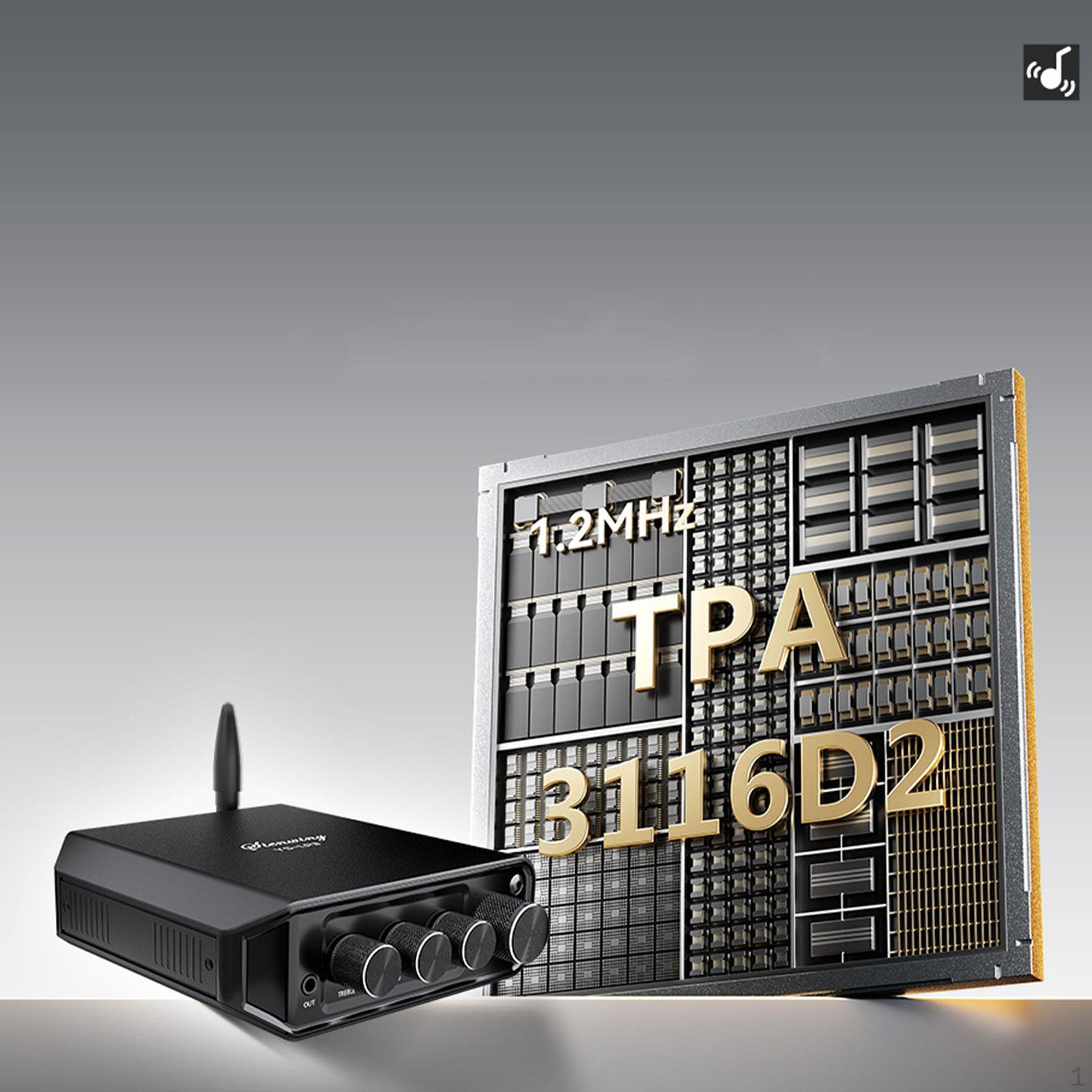 

Усилитель мощности Вилка США Аудиоусилитель для помещений и улицы, спальни, компьютера