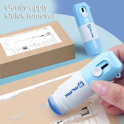 2-in-1 Identity Theft Protection Roller Stamp with Box Opener Data Privacy ID Identity Protection Roller Thermal Paper Correction Fluid