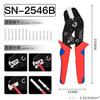 Professional Labor-Saving SN-18B Crimping Pliers Compatible with 6.1/1.8/1.8mm Spade Terminals for Precise Crimping for Dupont