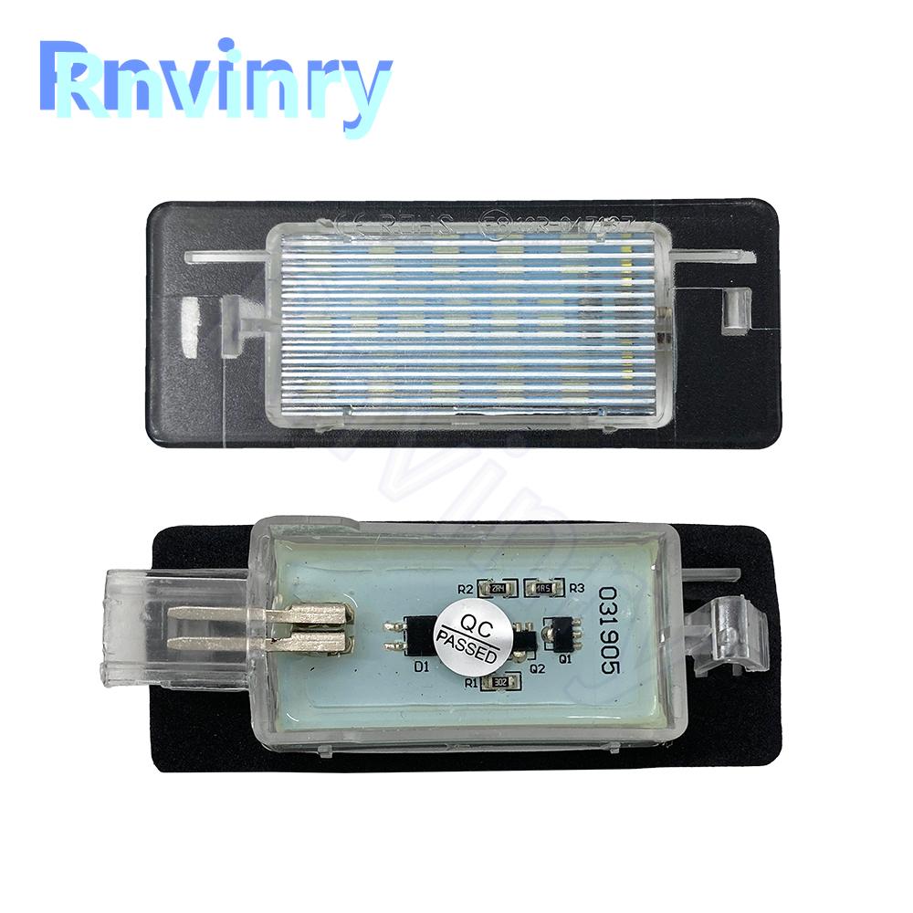 2pcs Rear Tail Tag Lamp For Opel Vectra C Estate 2002-2008 Rear Tail Tag Lamp Canbus Led License Number Plate Light