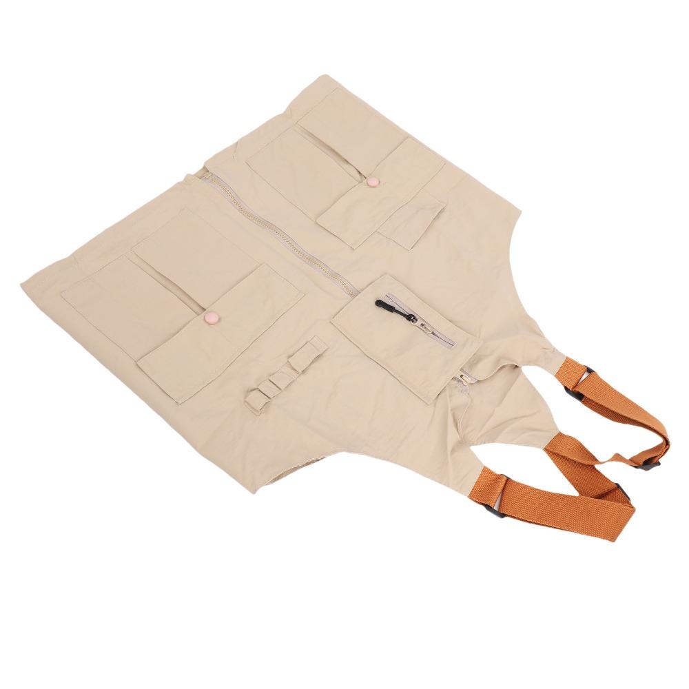 Polyester Vest Shoulder Bag 2-in-1 Convertible Crossbody Vest Bag Utility Vest Backpack Hiking