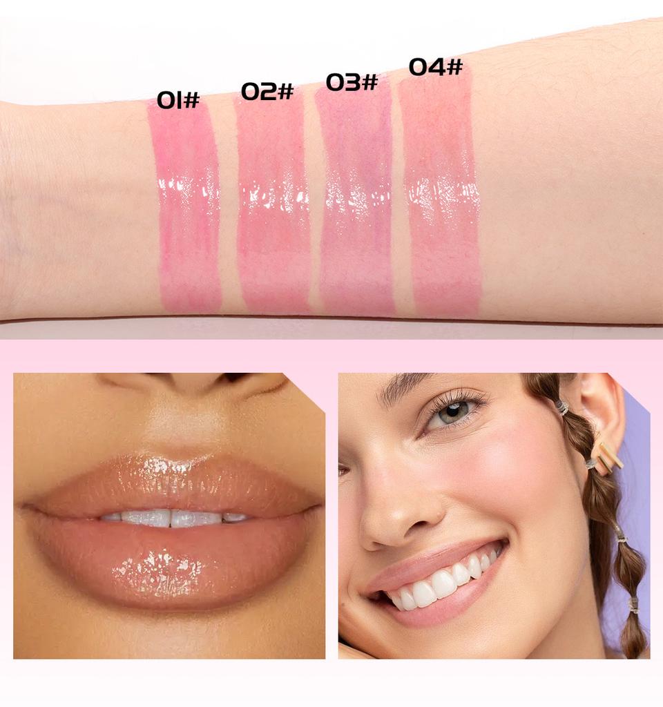 Lip Glaze And Blush 2-in-1 Body Warming Blush Liquid Natural Moisture Lip And Cheek Color Changing Blush