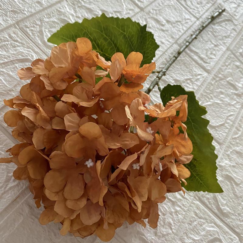 Artificial Silk Hydrangea Flower Lifelike Single Stem For Wedding Home Decor