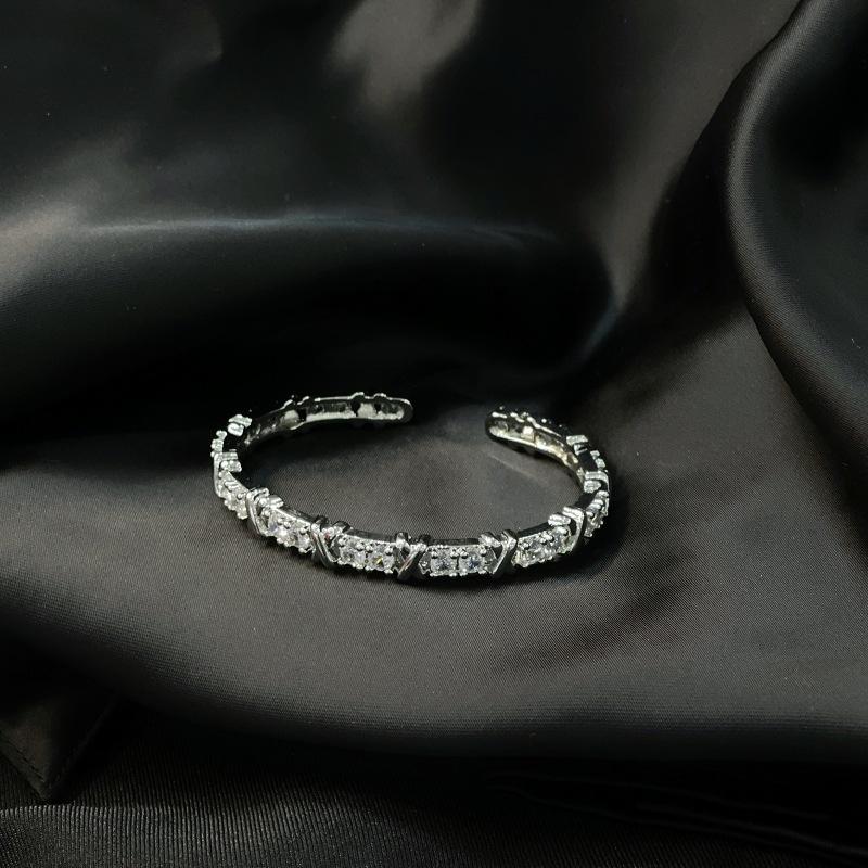 Light Luxury Super Flash Zircon Heavy Industry Kaleidoscope Opening Bracelet Women S Niche Design High-End Bracelet