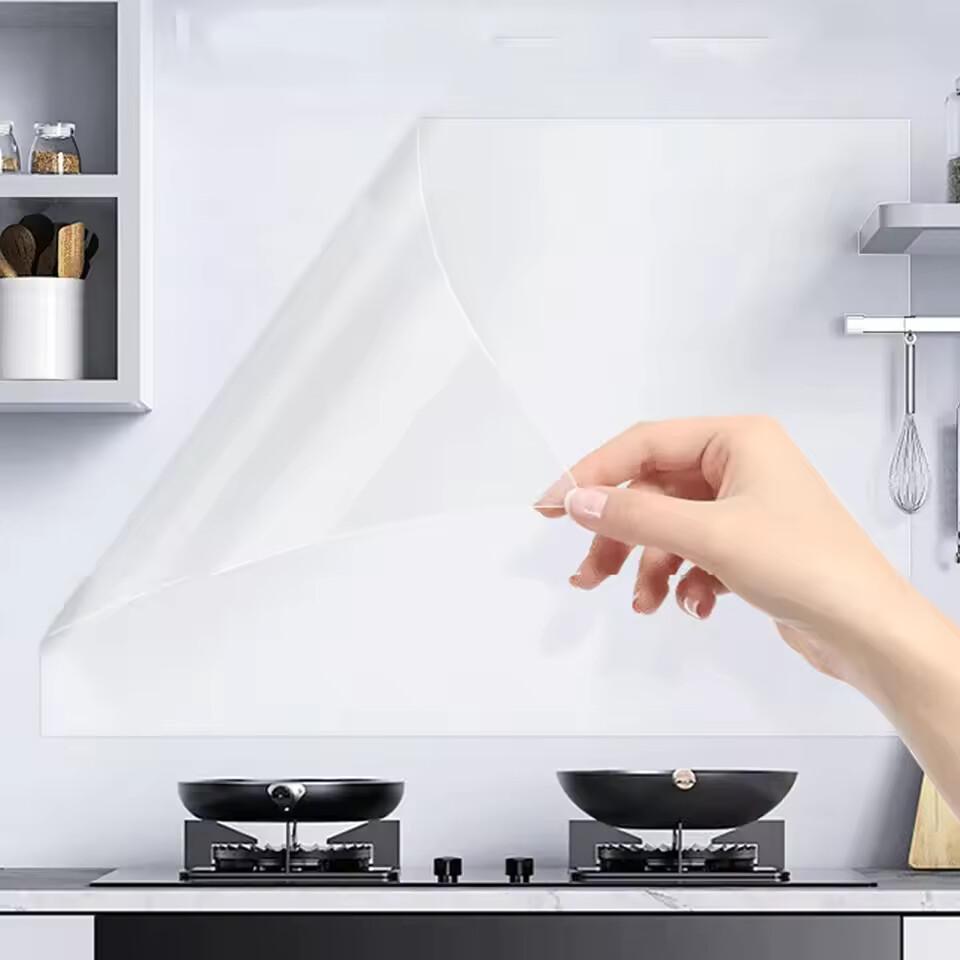 45cm Wall Protective Film Transparent Electrostatic Protective Film Anti-dirtyOil Proof Cratch-resistant Wall Sticker Home Decor