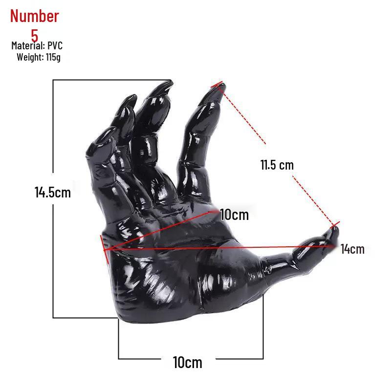 Halloween Black Ghost and Devil Hand Ornament