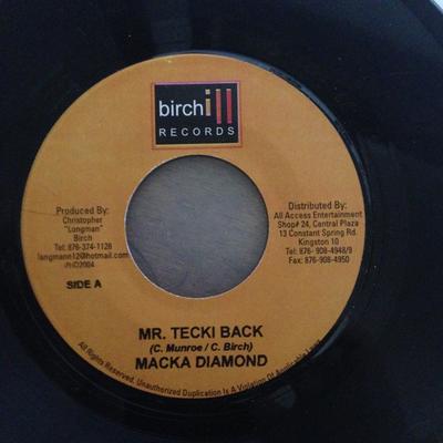 7-Zoll Schallplatte MACKA DIAMOND - Mr.Tecki Black BC17 Birchill Record 2004 Jamaika Reggae, Ska & Dub Gebraucht