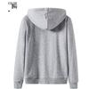 Men's Spring/Autumn Hooded Cardigan Sweatshirt - Casual Loose Fit American Style Sportswear.