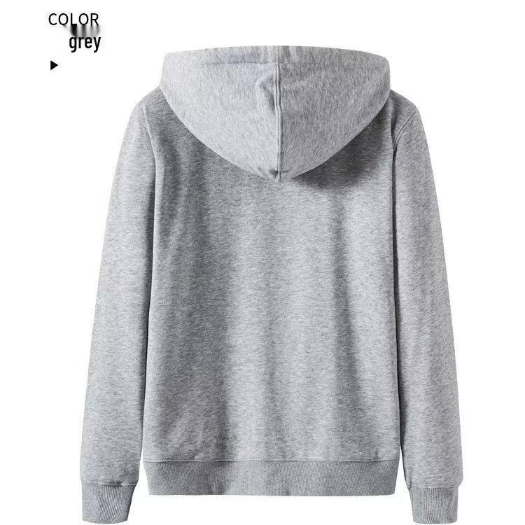 Men's Spring/Autumn Hooded Cardigan Sweatshirt - Casual Loose Fit American Style Sportswear.