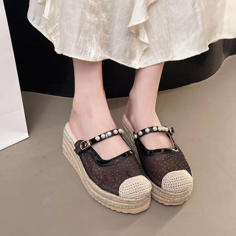 

Fashion High Heels Women Shoes New Weave Wedges Platform Dress Party Shoes 2025 35 чёрный