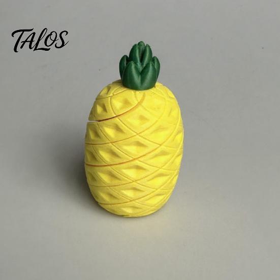 Juguete de descompresión de frutas y verduras impresas en 3D Talos, Juguete de pixel de fruta flexible y elástico para alivio de la ansiedad, Adorno de escritorio portátil Estrés