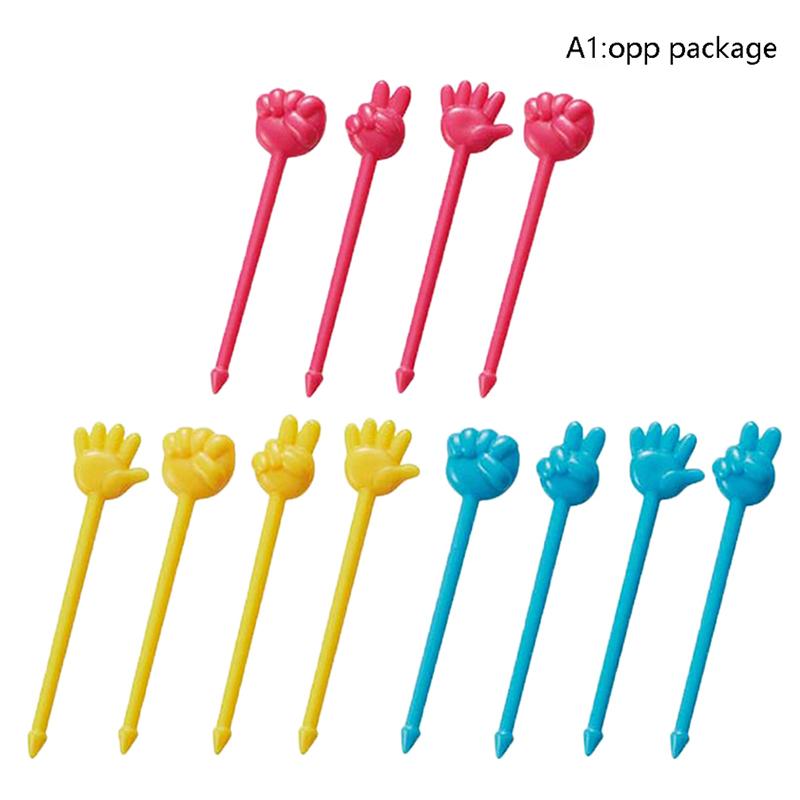 9Pcs Mini Kids Animal Food Fruit Picks Forks Lunch Box Accessory Decor Tool