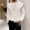 Spring 2024 Men's Sweater Patchwork Assorted Colors Skin-Friendly Fabric Fashion Versatile Top Casual Long-Sleeved Bottoming Shirt