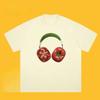 2026 New Art Fun Design Sense Tomato Print High Quality Short Sleeve Men's and Women's T Shirts Large Size Loose Crew Neck Top