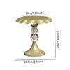 Cake Stand Pedestal Fruit Display Holder Snack Candy Plate for Table