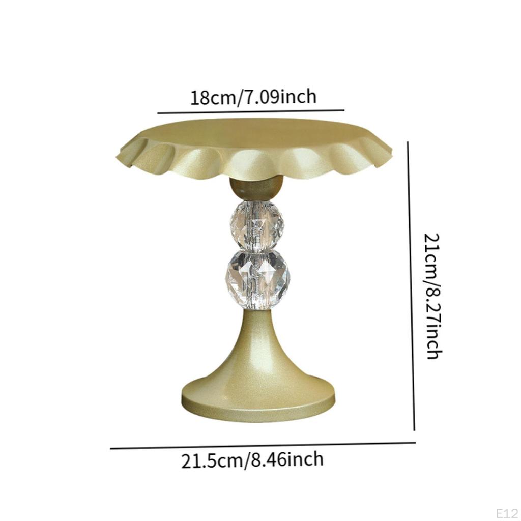 Cake Stand Pedestal Fruit Display Holder Snack Candy Plate for Table