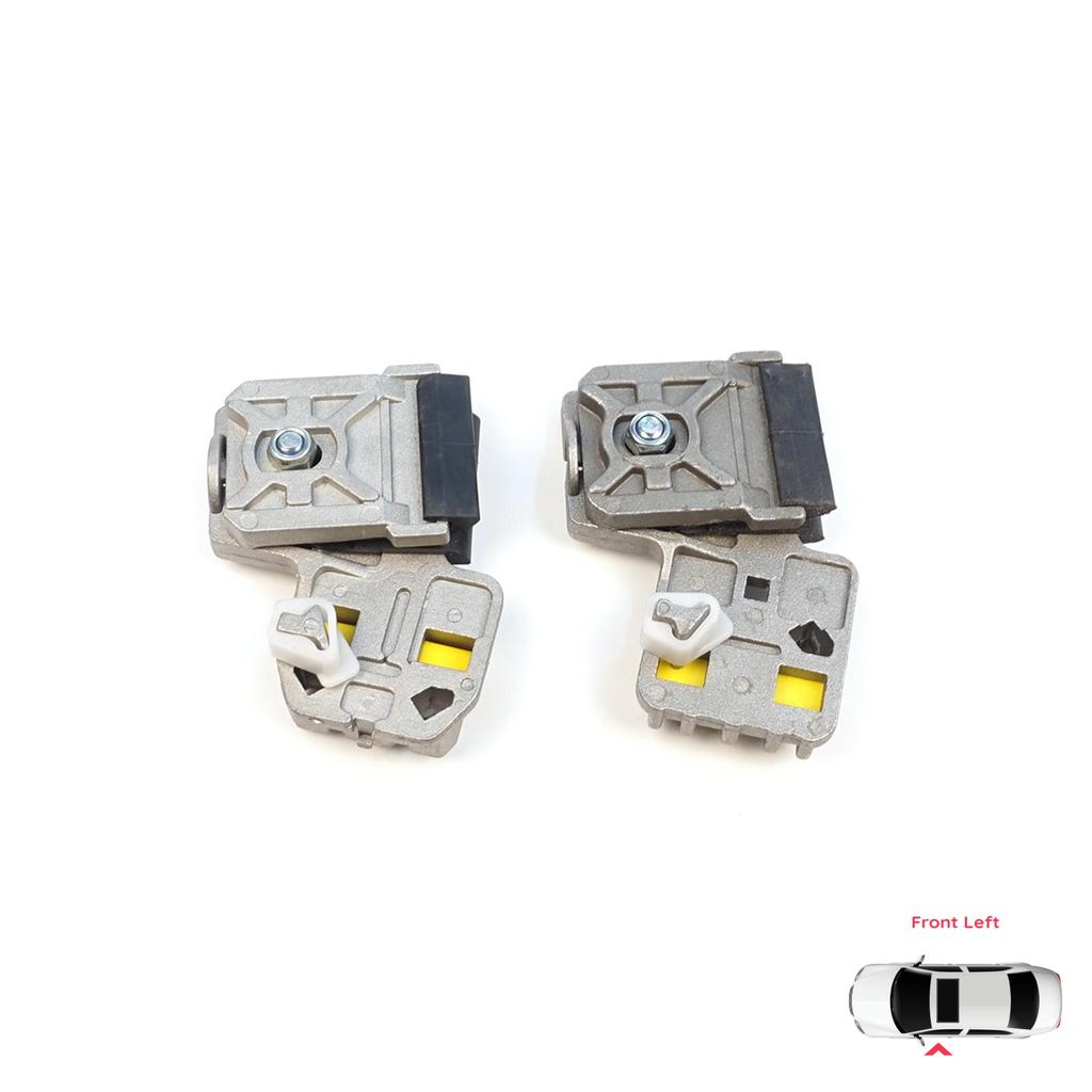 BWR40+BWR41 Window Regulator Repair Clips LA+LB Front Left Door for VW Golf Bora Jetta MK4 A4 1J 1997-2006 Peugeot 607 1999-2010 1J3837461