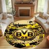 Borussia DortmundBVB Print Round Rug, Washable Floor Carpet, For Entryway Dorm Laundry Room Office Study, Home Decor Birthday Christmas Gift