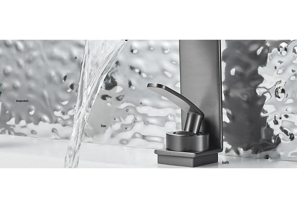 Copper 304 Waterfall Faucet for Bathroom Sink (Hot/Cold) - Luxury Design