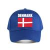 Denmark Flag Graphic Baseball Cap Fashion Outdoor Sports Sunhat Unisex Snapback Cap Womens