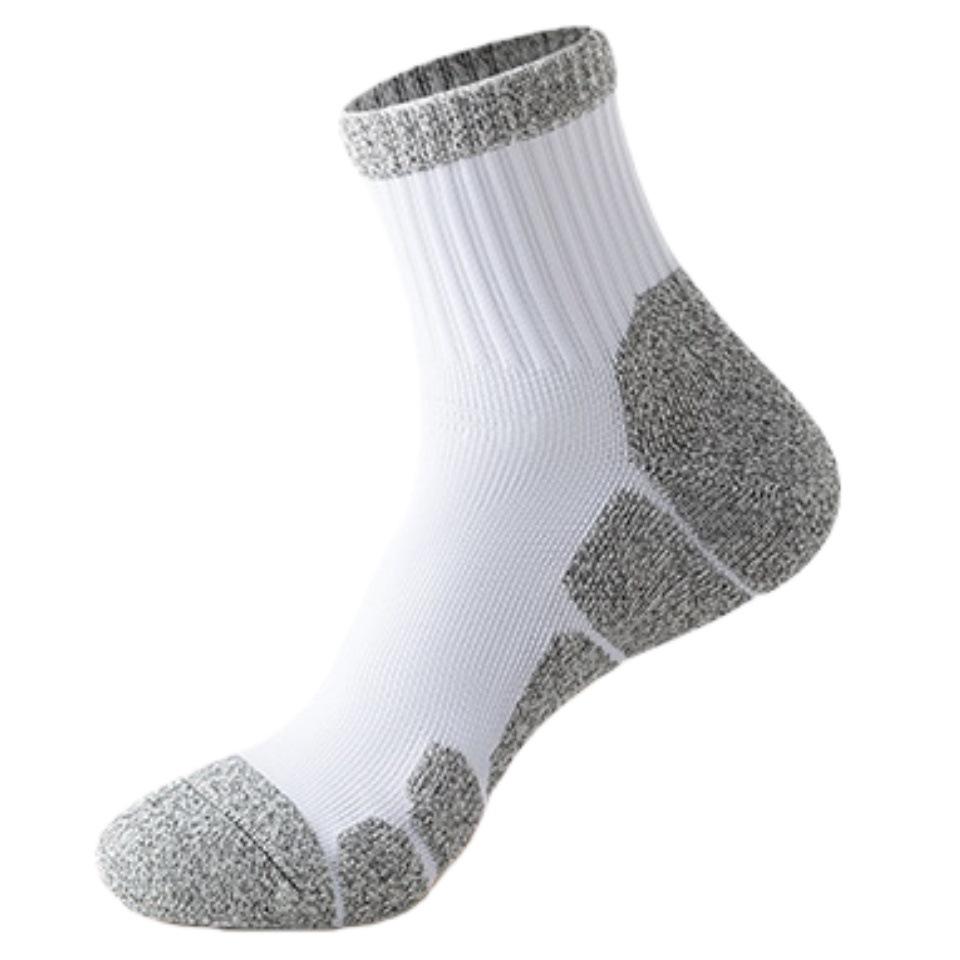 Herren Mittelhohe Geruchshemmende Laufsocken - Dicke Sohle für Herbst/Winter, Ideal für Marathon und Sport