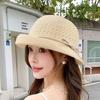 Summer breathable woven sun hat new fashion upturned brim foreign style mother hat summer sunscreen hat women