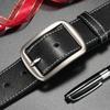 Men's Genuine Leather Belt Young Men's Pin Buckle Casual Cowhide Belt Men's Middle Aged and Young Fashionable Versatile Business Belt Men