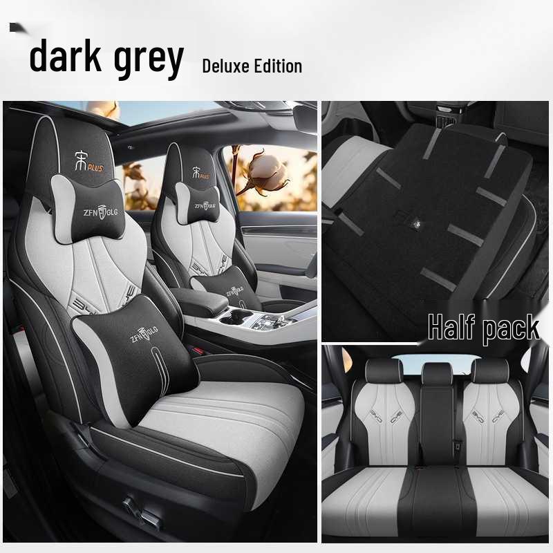 BYD Song Plus EV Seat Covers: Four-Season Linen Full Coverage Cushions