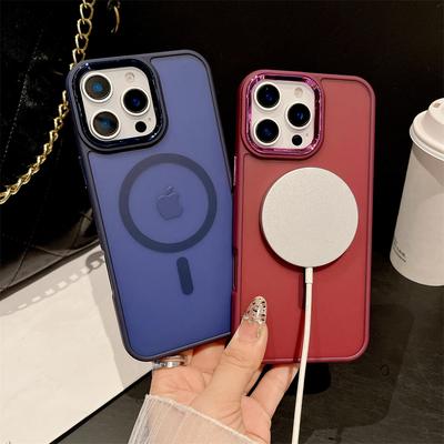 Luxury Frosted Translucent Case for Magsafe for iPhone 17 16 15 14 Plus 13 12 11 Pro Max Matte Magnetic Wireless Charge Cover