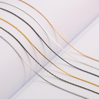 1m/partii 0,8mm vasest traadist ketist kaelakee ketid link ehete valmistamiseks Sabapikenduskett DIY Choker jalavõru ühendustarvikud