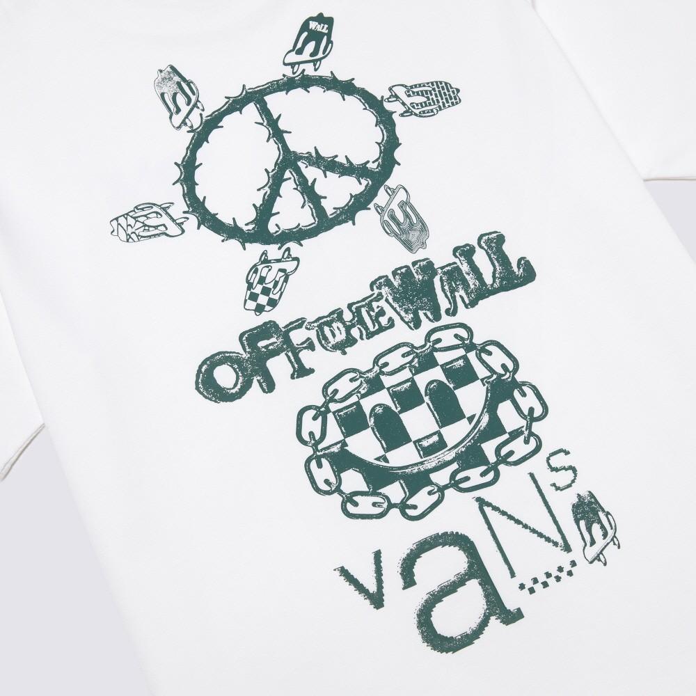Vans X Asian Artist Collection Logo Casual Round Neck Short Sleeve T-Shirt Unisex Tops White VN000HA9WHT1