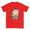 Crayon Shinchan Shiro Anime T Shirts Unisex Unisexs 100 Cotton Novelty Tshirts Crew Neck Tees Short Sleeve Tops Party