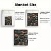 Steampunk Airship Gallery 2D Flat Pattern Flannel Blanket, High quality All Seasons, Home Decor, Warmth and Comfort, Perfect for Christmas Gifts.
