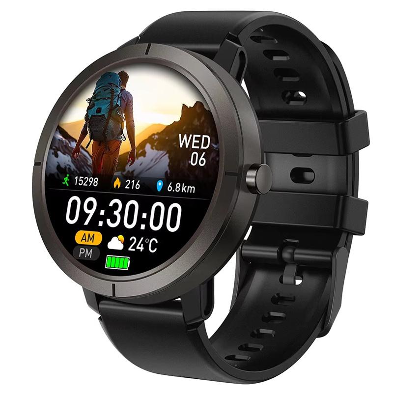 DM76 Smart Watch 1.32 Inch AMOLED GPS Supports GLONASS BDS Galileo NAVIC QZSS Barometer Compass Altitude Men Outdoor Smartwatch