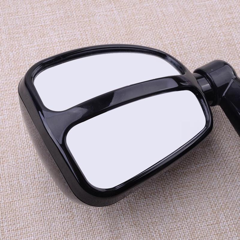 Black Front Left Side Universal Engine Hood Blind Spot Rearview Wide Angle Mirror for Cars ATV Pickup