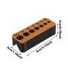 Drill Guide Jig Block for 4-10mm Holes, Precision Hole Locator, Woodworking Tool for DIY, Ideal for Dowel Joint Making in Home Workshop
