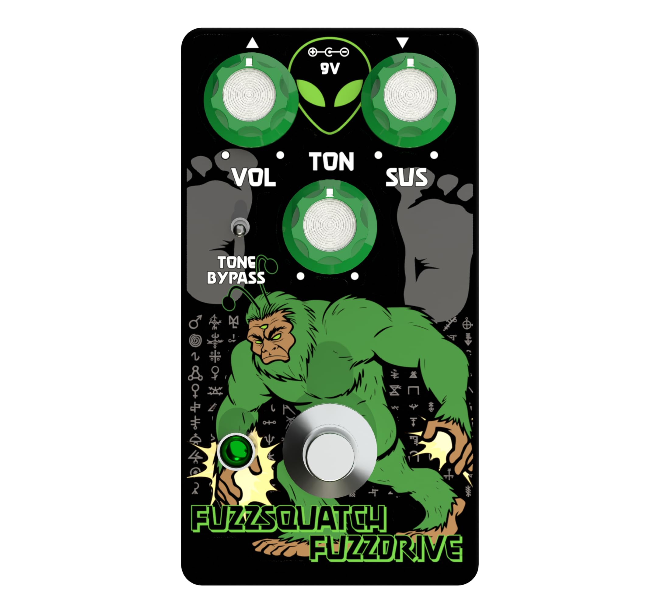 

Fuzzsquatch Fuzzdrive Op Amp Fuzz Effect Pedal -