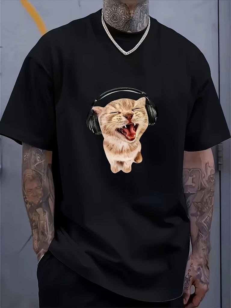 Funny Ibuprofen Cat Meme Unisexs T Shirt Unisex Cotton Tee Summer Spring Novelty Oversized Top Humor Streetwear Cats Lovers Gifts