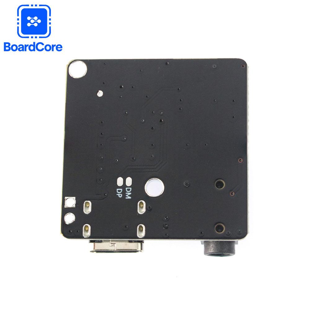 Typ-C Bluetooth 5.0 Musikmodul Audio-Empfängerplatine MP3-Decoderplatine Car-Audio Stereo-Verstärkerplatine für Heim-DIY-Lautsprecher