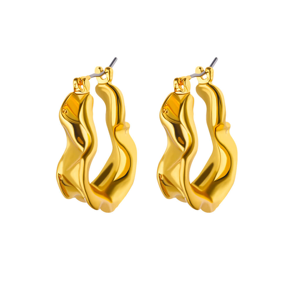 

Новые модные серьги-кольца неправильной формы для женщин, геометрические, из нержавеющей стали, серьги-пирсинг, трендовая эстетическая бижутерия для вечеринок, подарок