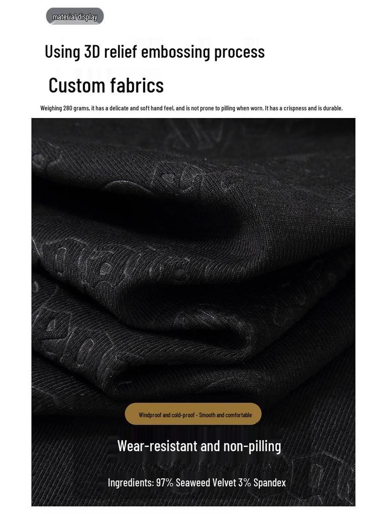 Autumn Casual Plus Size Men's Jacket - Trendy Extra Large, Up to 400 Jin