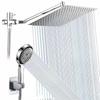Edition American Style Wall-mounted ABS/Stainless Steel Shower Kits Three-way Water Separator Extension Rod Shower Faucets