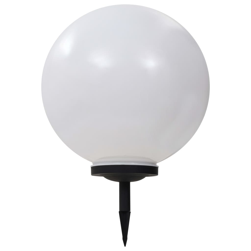 Lampy Solarne Do Ogrodu, 2 Szt., Led, Kuliste, 50 Cm, Rgb