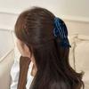 Stylish Acetate Hair Claw Clip Ocean Theme Hair Barrette Feature Marine Life Theme White Blue Ponytail Holder