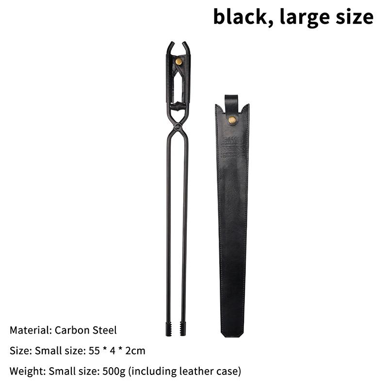 Outdoor Barbecue Charcoal Tongs Portable Picnic Barbecue Long-handled Fire Tongs Heat-resistant Fire-making Tools