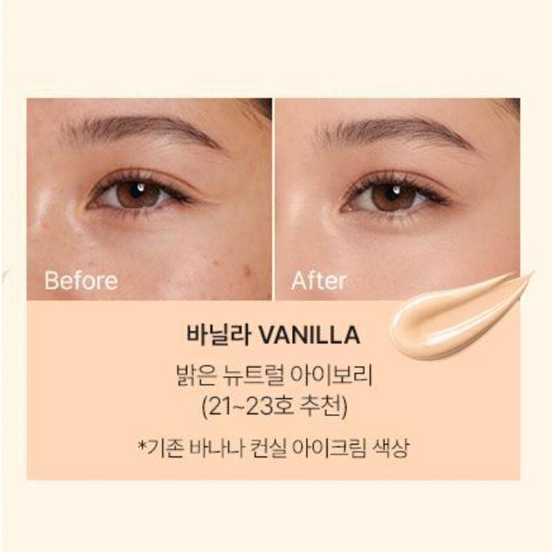SHAISHAISHAI Banana PDRN Conceal Eye Cream 15g - Under Eye Concealer & Wrinkle Care Cream (Cream for No.17-19 / Vanilla for No.21-23)