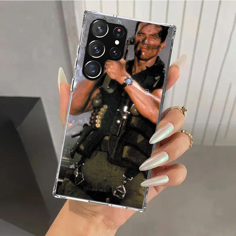 

Arnold Schwarzenegger Terminator Phone Case for Samsung Galaxy S25 S24 S23 Ultra S22 S21 Plus S20 FE S10 + S10E S25U Soft Print Samsung S24