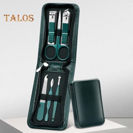 

Маникюрный набор с портативной застежкой-молнией для хранения Профессиональный маникюрный педикюрный набор 6-в-1 Прочный набор для стрижки ногтей дорожный аксессуар