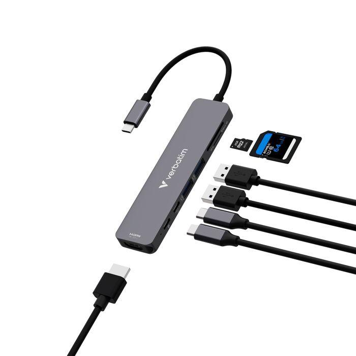 VERBATIM HUB USB-C MULTIPORT 7PORT