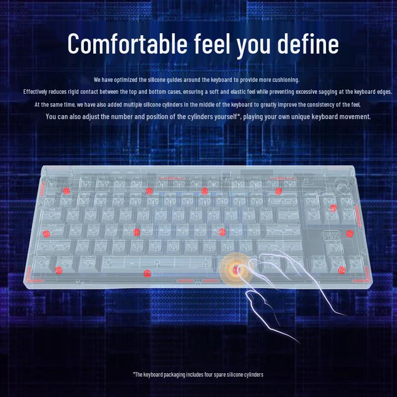CHERRY MX8.3 Tri-Mode 84-Key Hot-Swappable Aluminum Wireless Mechanical Keyboard